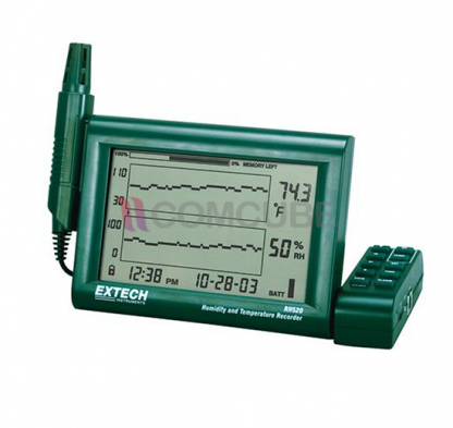 เครื่องวัดอุณหภูมิและความชื้น/บันทึก/แสดงผลข้อมูลแบบกราฟ Extech RH520A-220