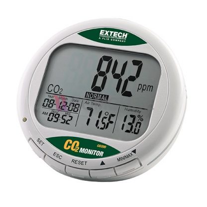 เครื่องวัดก๊าซคาร์บอนไดออกไซด์/อุณหภูมิ/ความชื้นสัมพัทธ์ EXTECH CO200