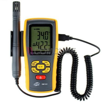 BENETECH GM1361 เครื่องวัดอุณหภูมิและความชื้นแบบพกพา/เทอร์โมคัปเปิล - Image 3