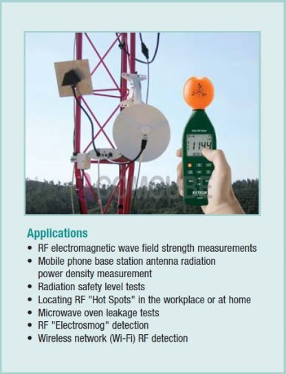 เครื่องวัดความเข้มคลื่นความถี่วิทยุ RF/EMF Strength Meter EXTECH 480846 - Image 2