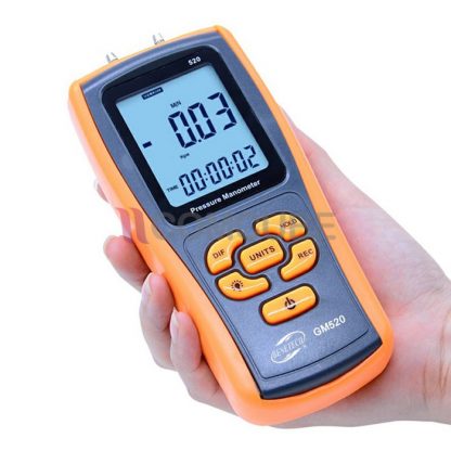 มาโนมิเตอร์ Differential Pressure Manometer BENETECH GM520 (±35kPa หรือ ±5psi) - Image 2
