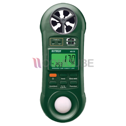 EXTECH 45170 เครื่องวัดแสง/ความชื้นสัมพัทธ์/ความเร็วลม/อุณหภูมิ (4 in 1)