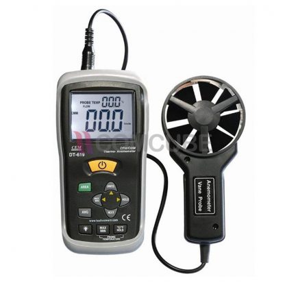 เครื่องวัดความเร็วลม/CFM CMM/อุณหภูมิ CEM DT-619 Thermo Aneometer