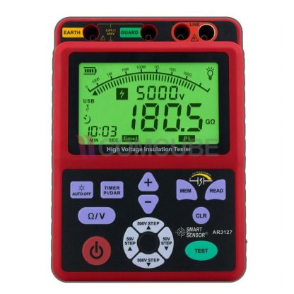 SMART SENSOR AR3127 เครื่องทดสอบความเป็นฉนวนไฟฟ้า (1000GΩ)