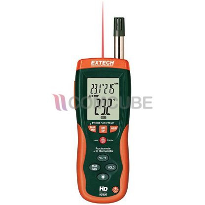 เครื่องวัดอุณหภูมิ/ความชื้น/Dew Point/Wet Bulb/อินฟาเรด EXTECH HD500