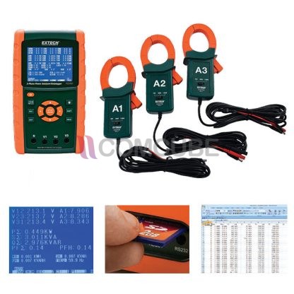 เครื่องวิเคราะห์คุณภาพไฟฟ้า Power Analyzer/Datalogger EXTECH PQ3450-12 (1200A)