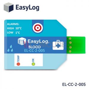 EasyLog EL-CC-2-005 เครื่องบันทึกอุณหภูมิ/ความชื้นแบบใช้ครั้งเดียว (สำหรับเลือด)