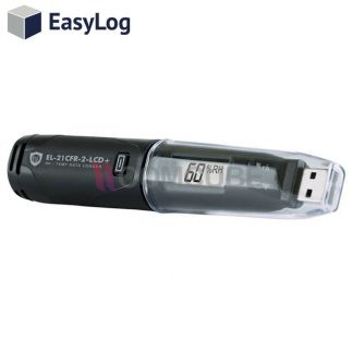 เครื่องบันทึกอุณหภูมิและความชื้น EasyLog EL-21CFR-2-LCD+ Data Logger