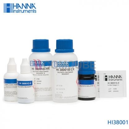 ชุดทดสอบซัลเฟตในน้ำ Sulfate HANNA HI38001 (ช่วงต่ำและกลาง)