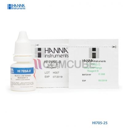 Silica  รีเอเจนต์ช่วงต่ำ HANNA HI705-25 (25 Tests)