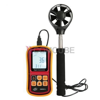 เครื่องวัดความเร็วลมแบบใบพัด Anemometer BENETECH GM8901+