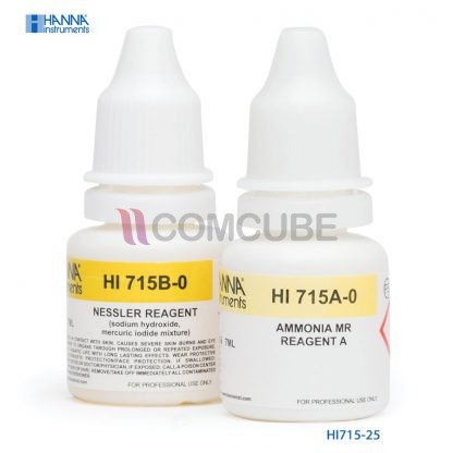 Ammonia รีเอเจนต์ช่วงกลาง HANNA HI715-25 (25 Tests)