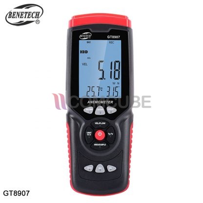 เครื่องวัดความเร็วลม Air Velocity Meter BENETECH GT8907 - Image 2