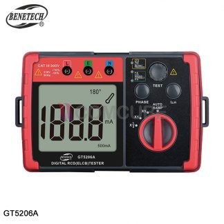 เครื่องตรวจสอบเบรคเกอร์ Digital Rcd(Elcb) Tester BENETECH GT5206A