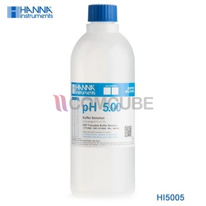 พีเอชบัฟเฟอร์ 5.00 น้ำยามาตรฐาน HANNA HI5005 (500 มิลลิลิตร)
