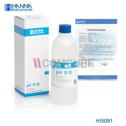 น้ำยามาตรฐาน pH 9.18 พีเอชบัฟเฟอร์ HANNA HI5091 (500 มิลลิลิตร)