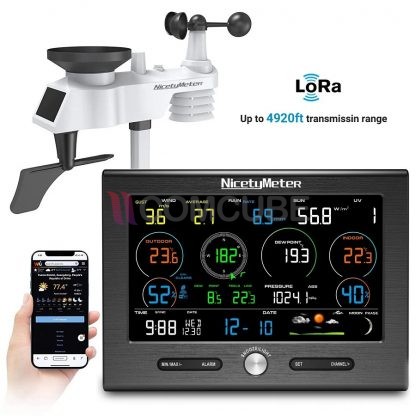 สถานีตรวจวัดสภาพอากาศ NicetyMeter 0370L-020T WiFi (ส่งสัญญาณได้ไกล 1.5 กม.)