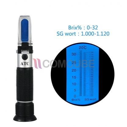 Brix Refractometer สำหรับ Beer Wort NicetyMeter 32BBrix (0-32% Brix)