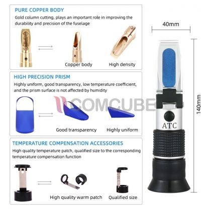 Brix Refractometer สำหรับ Beer Wort NicetyMeter 32BBrix (0-32% Brix) - Image 5