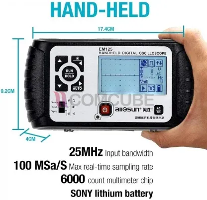 Oscilloscope พร้อม DMM All-sun EM125 (25MHz Single Channel) - Image 7