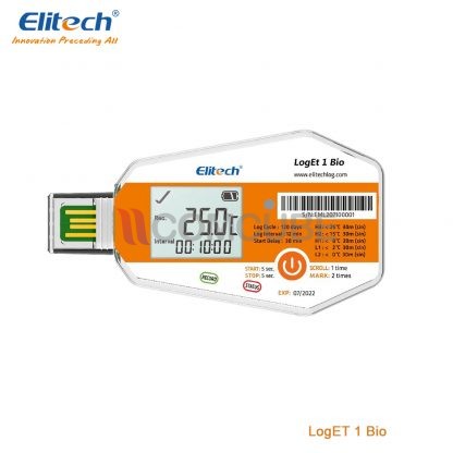 เครื่องบันทึกอุณหภูมิ Data Logger Elitech logEt 1 Bio (Single Use)