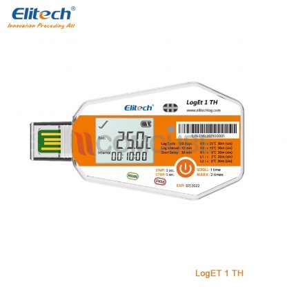 เครื่องบันทึกอุณหภูมิ/ความชื้น Data Logger Elitech logEt 1 TH (Single Use)