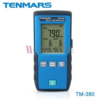 เครื่องวัด CO2/ฝุ่น PM2.5 PM10/อุณหภูมิ/ความชื้น TENMARS TM-380