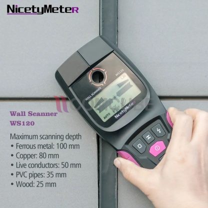 เครื่องสแกนผนัง Metal Detector และ Wall Scanner Nicetymeter WS120