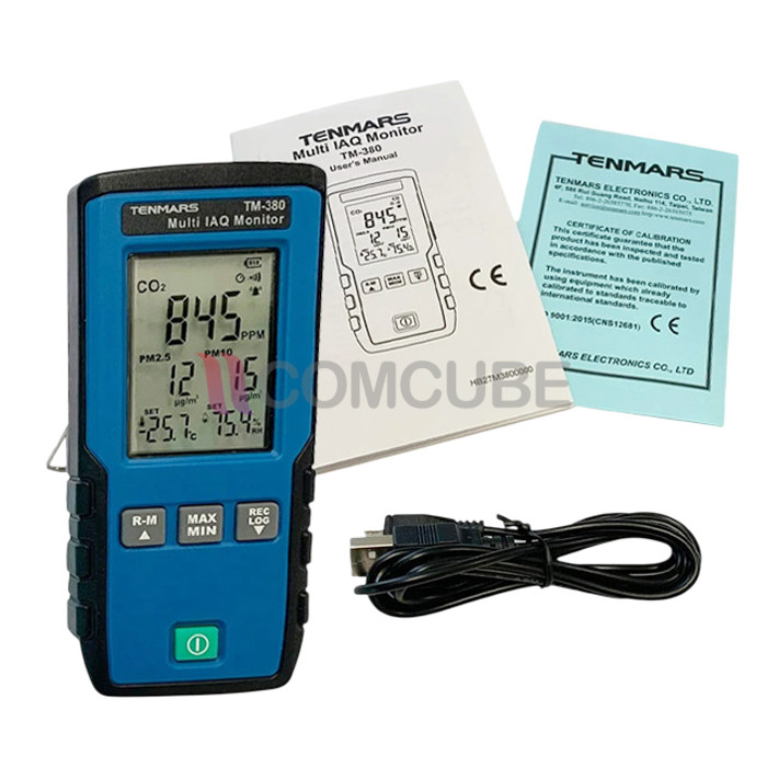 TENMARS TM-380 เครื่องวัดฝุ่น PM2.5/PM10/CO2/อุณหภูมิ/ความชื้น - Image 2