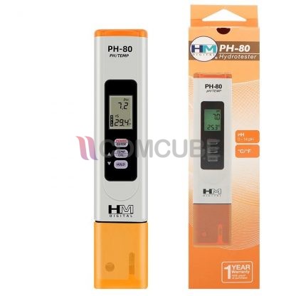 pH Meter พีเอชมิเตอร์แบบปากกา/อุณหภูมิ HM Digital PH-80 - Image 2