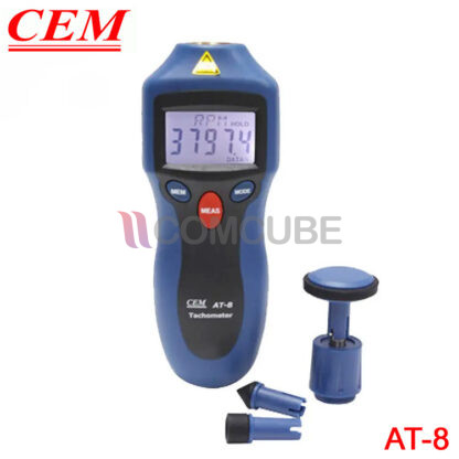 CEM AT-8 เครื่องวัดความเร็วรอบแบบสัมผัส (Contact) และไม่สัมผัส (Photo)