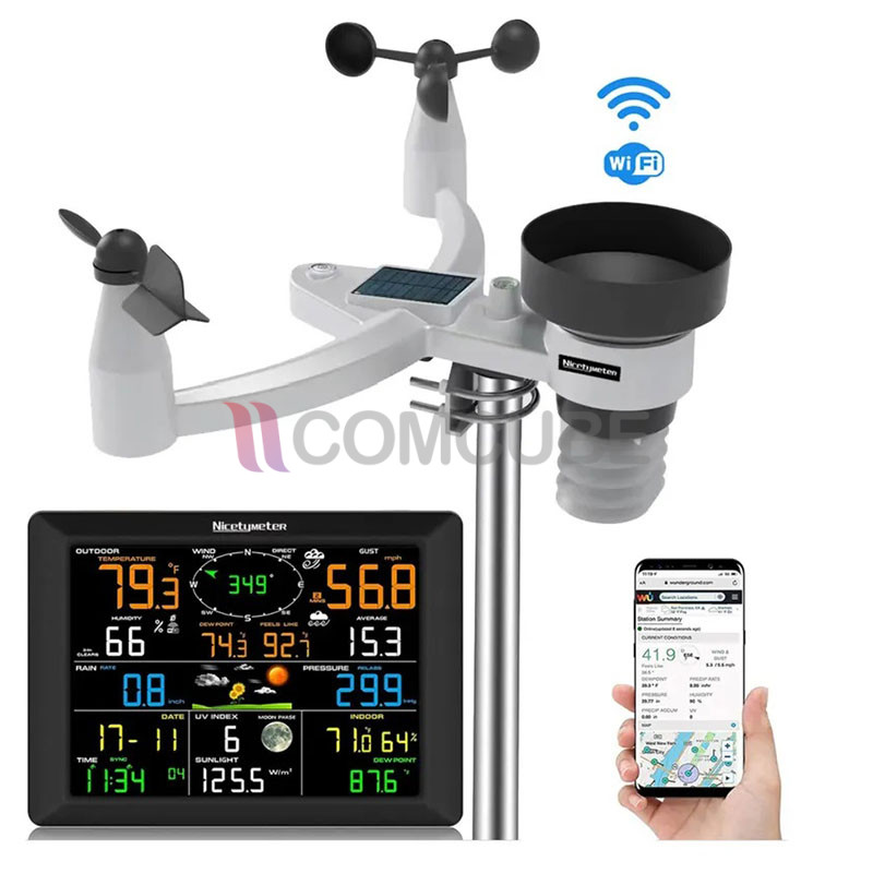 0310 Professional WiFi Weather Station Internet Wireless with