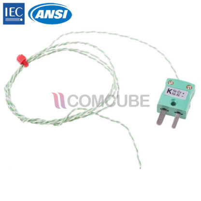 250°C Type K Thermocouple สายยาว 1 เมตร (IEC)