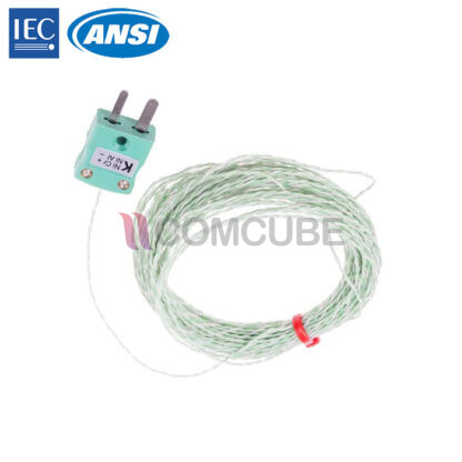 250°C IEC Type K Thermocouple สายยาว 10 เมตร (1/0.2mm Diameter)
