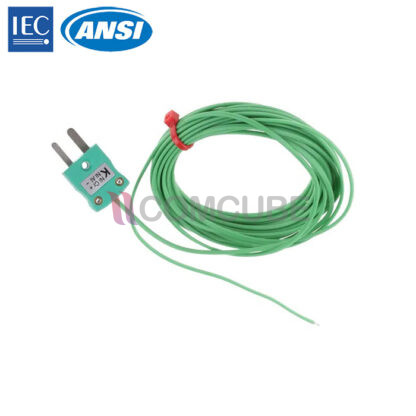 250°C IEC Type K Thermocouple สายยาว 5 เมตร (1/0.3mm Diameter)