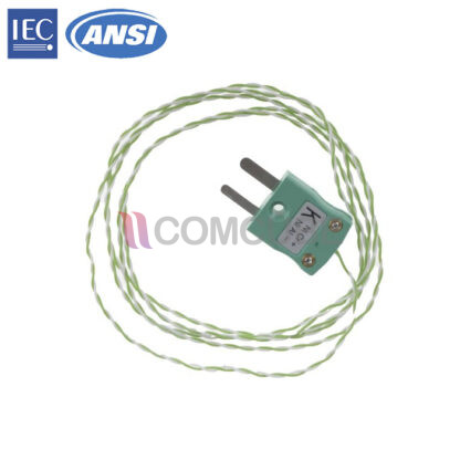 250°C IEC Type K Thermocouple สายยาว 1 เมตร (1/0.2mm Diameter)