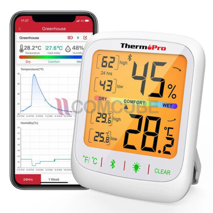 ThermoPro รุ่น TP359 เครื่องวัดอุณหภูมิ/ความชื้น พร้อม Bluetooth