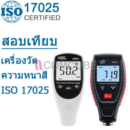 สอบเทียบเครื่องวัดความหนาสี Coating Thickness Gauge ISO 17025