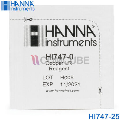 ทองแดง Copper รีเอเจนต์ช่วงต่ำ HANNA HI747-25 (25 tests)