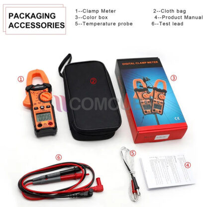 แคลมป์มิเตอร์ Clamp Meter (AC/DC 1000A Inrush) Victor รุ่น 610E - Image 2