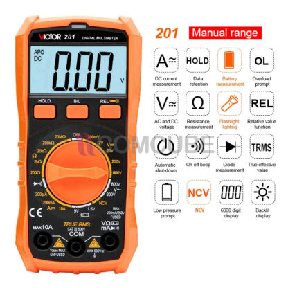 VICTOR 201 มัลติมิเตอร์แบบ Manual Range