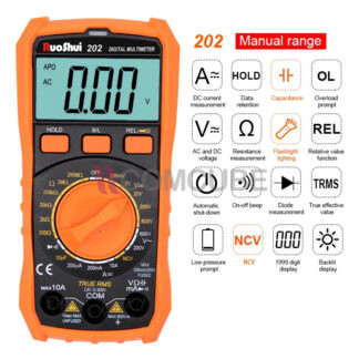 VICTOR 202 มัลติมิเตอร์แบบ Manual Range