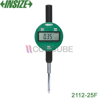 ไดอัลเกจดิจิตอล 25.4mm หลังแบน INSIZE 2112-25F (ความละเอียด 0.01mm)