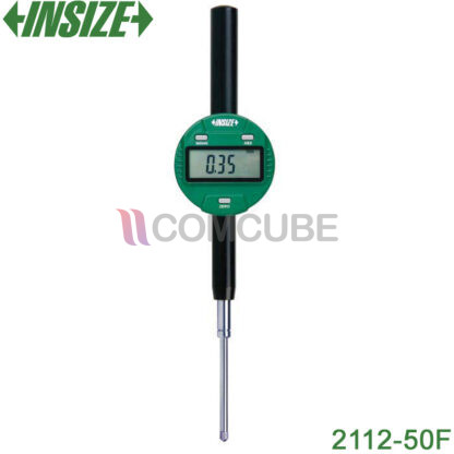 INSIZE 2112-50F ไดอัลเกจดิจิตอล 50.8mm หลังแบน (ความละเอียด 0.01mm)