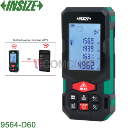 INSIZE 9564-D60 เครื่องวัดระยะเลเซอร์ 120 เมตร พร้อม Bluetooth
