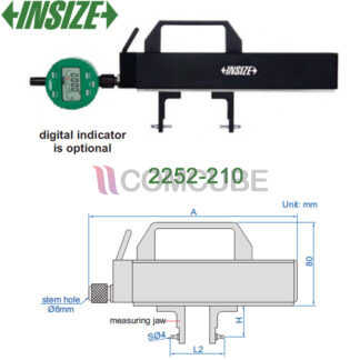 INSIZE 2252-210 Comparison Gauge 42-105mm/1.65-4.13 นิ้ว (ภายใน)