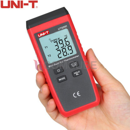 เทอร์โมมิเตอร์ 2 แชนแนล -50℃~1300℃ UNI-T UT320D - Image 2