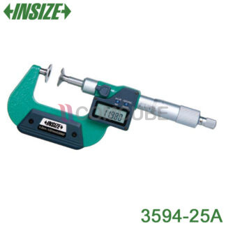 INSIZE 3594-25A Micrometer แบบ Spindle Disk (0-25mm)