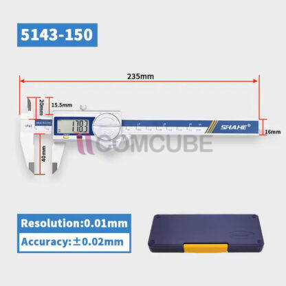 SHAHE 5143-150 Vernier Caliper 6 นิ้ว (IP67)