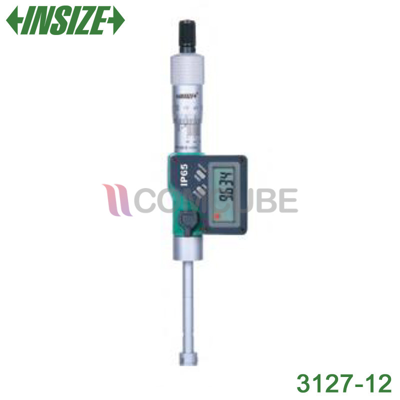 INSIZE 3127-12 ไมโครมิเตอร์วัดใน 10-12 มม./0.39-0.47 นิ้ว (แบบ 3 จุด)